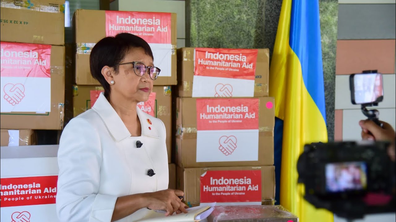 Keterangan Pers Menteri Luar Negeri di Kyiv Ukraina