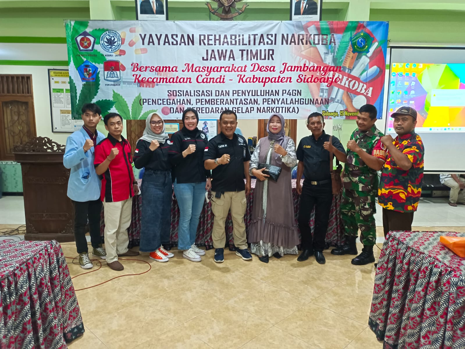 Sosialisasi dan Penyuluhan P4GN Bakorda Fokusmaker Jatim bersama YR KOBRA Jatim