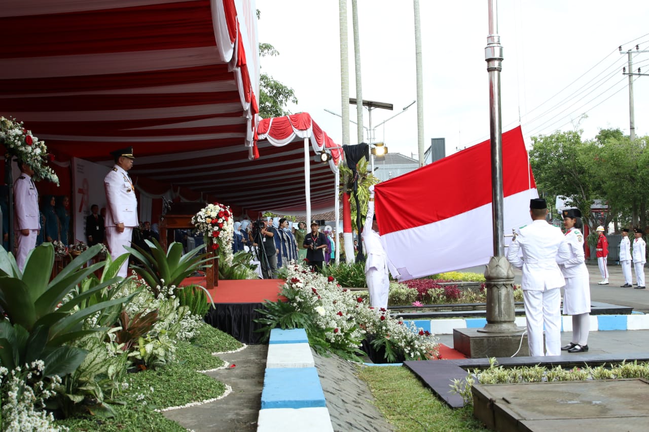 Pemerintah Daerah Tulungagung Menyelenggarakan Upacara Bendera HUT Kemerdekaan RI ke- 78