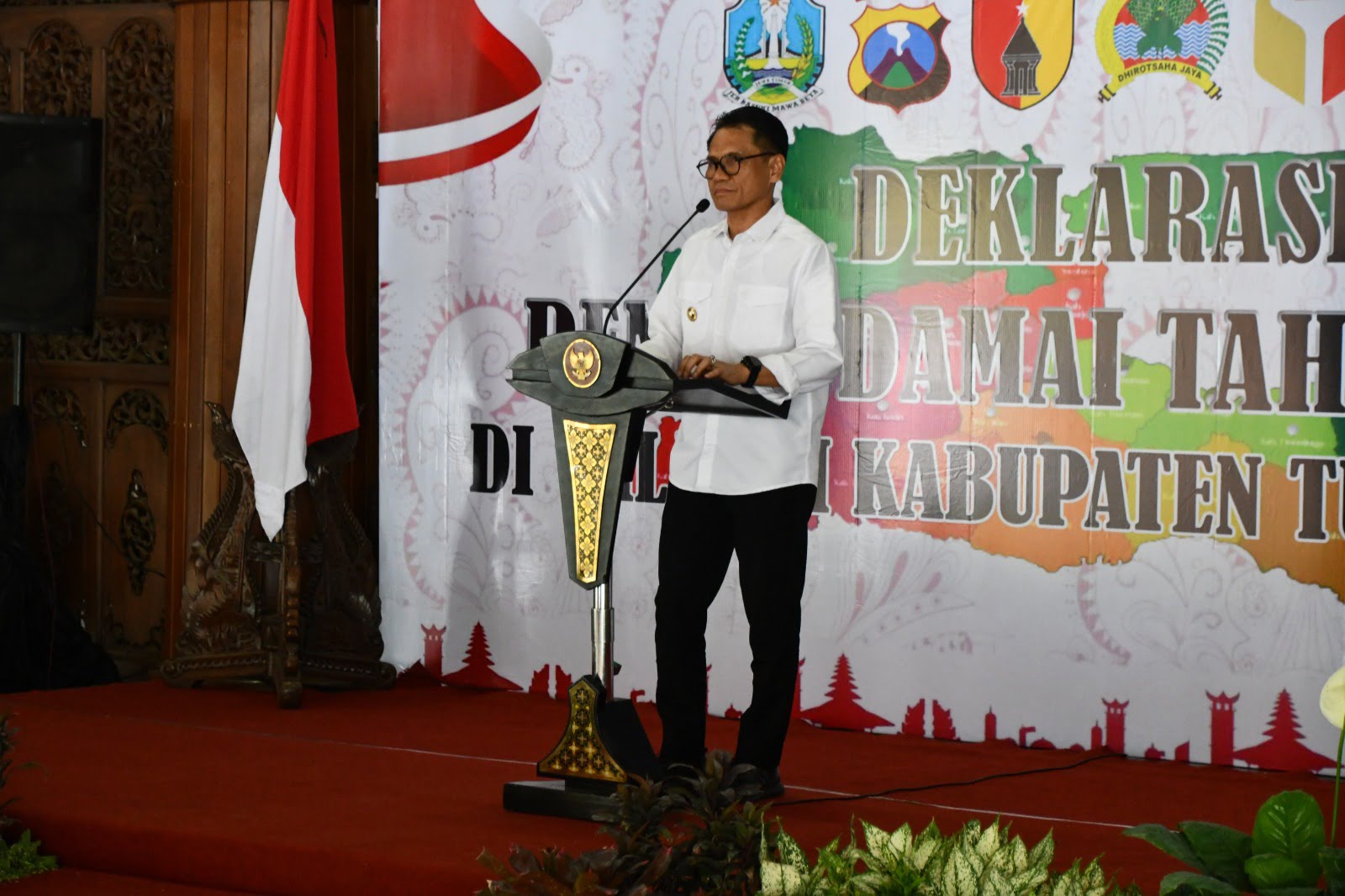 Deklarasi Pemilu Damai Di Kabupaten Tulungagung Tahun 2024