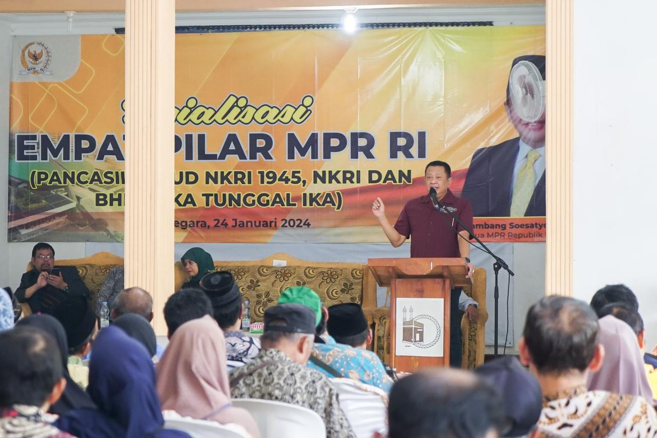 Bertemu Paguyuban Mantan Kades Dan Perangkat Desa Banjarnegara, Ketua MPR RI Bamsoet Dorong Peningkatan Kemandirian Pangan