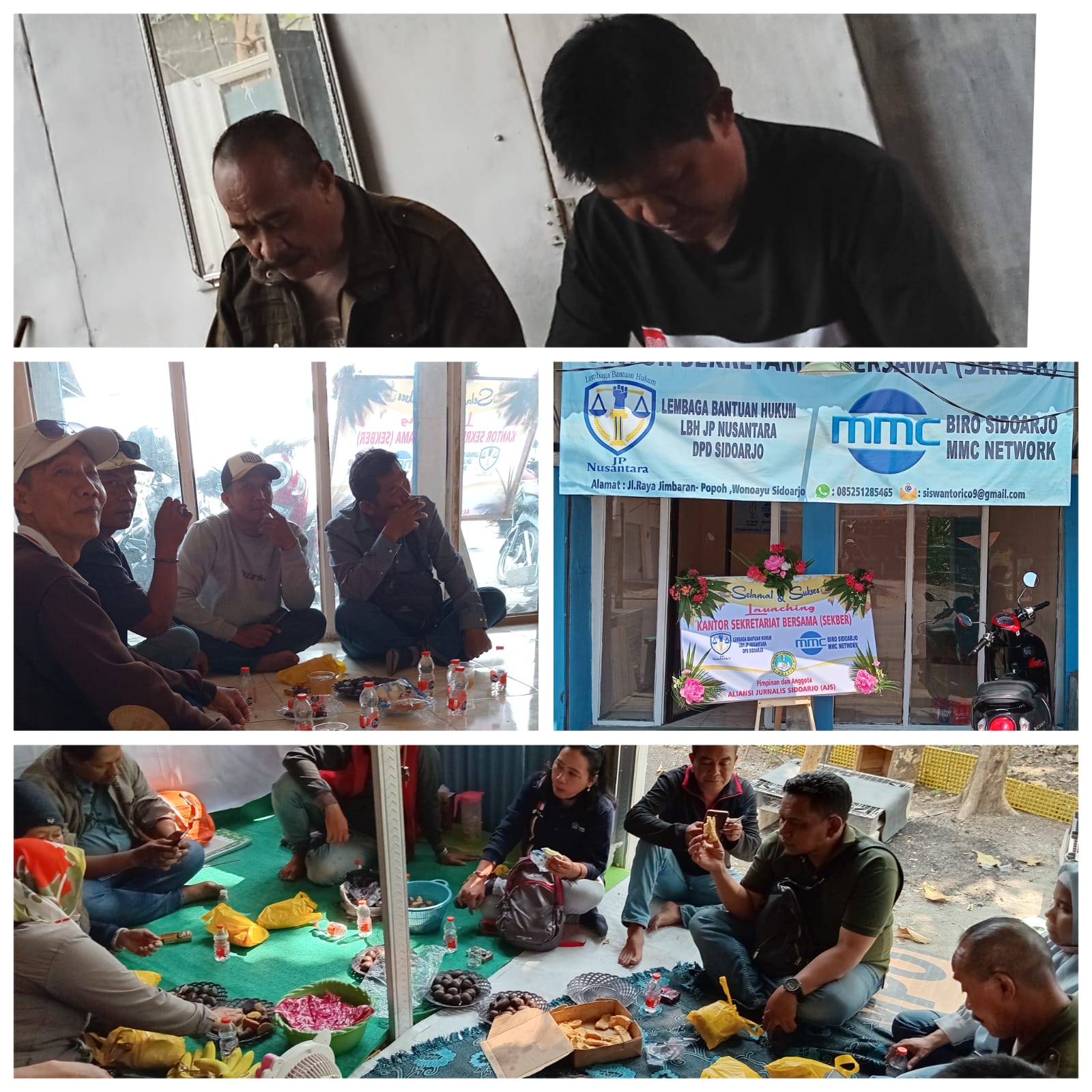 Aliansi Jurnalis Sidoarjo (AJS), Rekan Media dan Ormas, Ramaikan Launching LBH JP Nusantara dan MMC