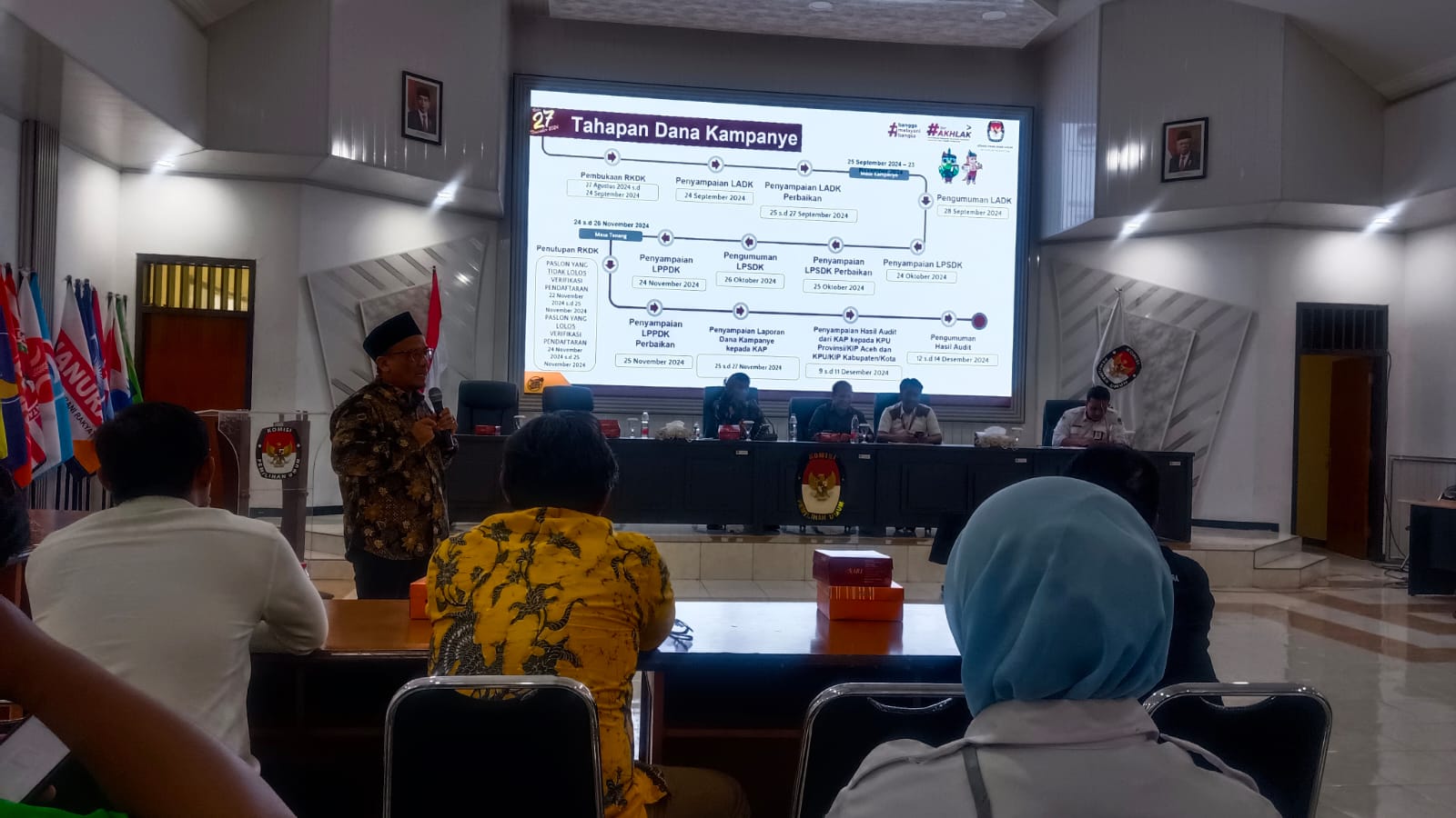 KPU Sidoarjo Menggelar Sosialisasi Pelaporan Dana Kampanye