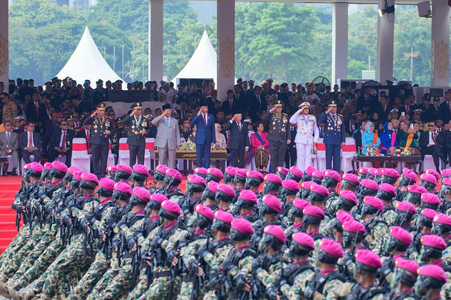 Puncak HUT Ke-79 TNI Di Monas