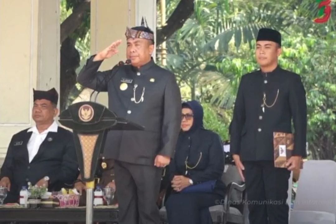 Upacara Peringatan Hari Jadi Ke-79 Provinsi Jawa Timur 2024 Di Kabupaten Sidoarjo