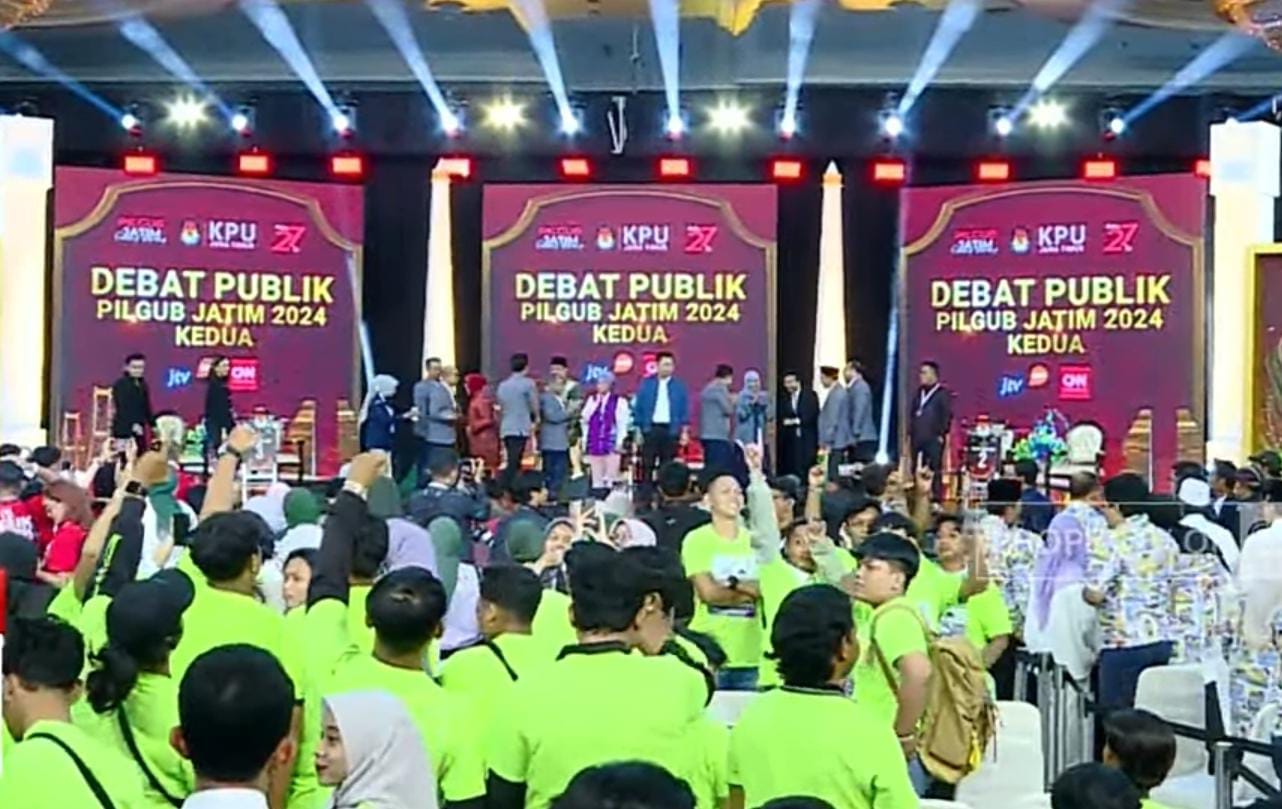Debat Publik Pilgub Jawa Timur 2024 Kedua Diwarnai Aksi Sindiran