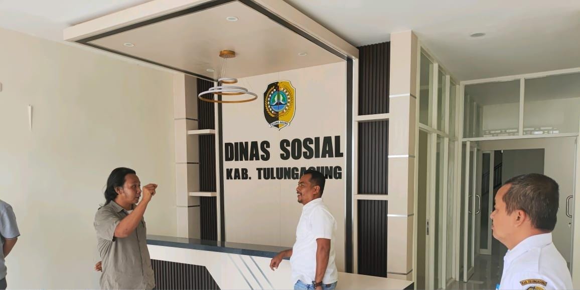 Telah Mencapai Progres 100% Rehabilitasi Gedung Kantor Dinas Sosial Kab. Tulungagung