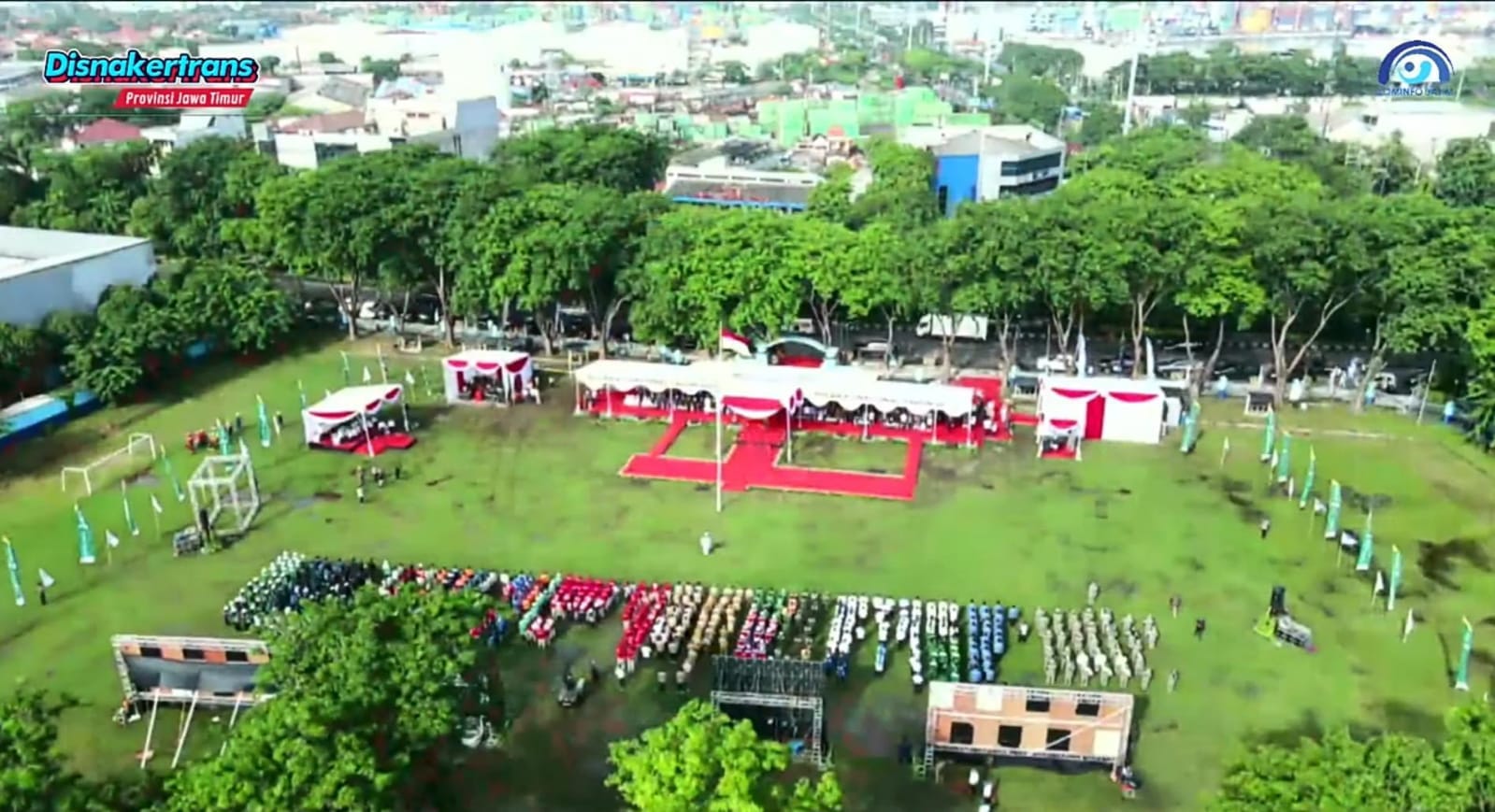 Apel Peringatan Bulan Keselamatan dan Kesehatan Kerja K3 Nasional di Provinsi Jawa Timur