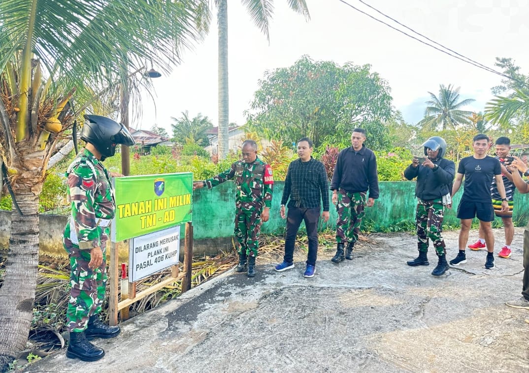 Upaya Kodam XII/Tpr Amankan Aset Negara Dengan Penertiban Enam Unit Bangunan Liar