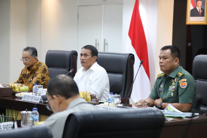 Kementerian Pertanian Kolaborasi Percepatan Swasembada Bersama Kementerian Pekerjaan Umum dan TNI Angkatan Darat