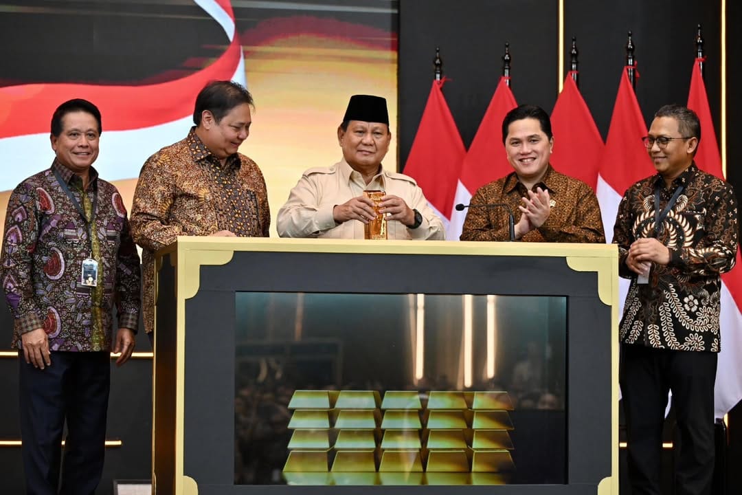 Presiden Prabowo Subianto Meresmikan Layanan Bank Emas Dari PT Bank Syariah Indonesia Tbk (BSI)