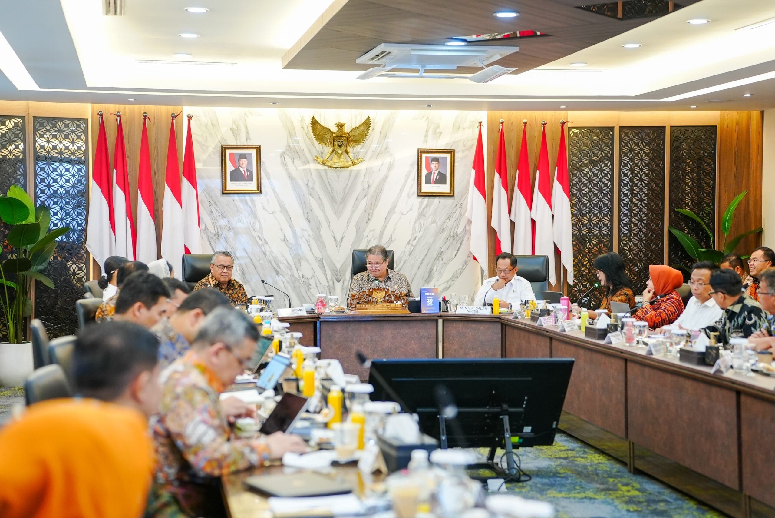 Menko Airlangga Mendukung Akselerasi Pertumbuhan Ekonomi Nasional Dan Inflasi Sepanjang Tahun 2024 Terjaga Rendah Dalam Rentang Kisaran Target