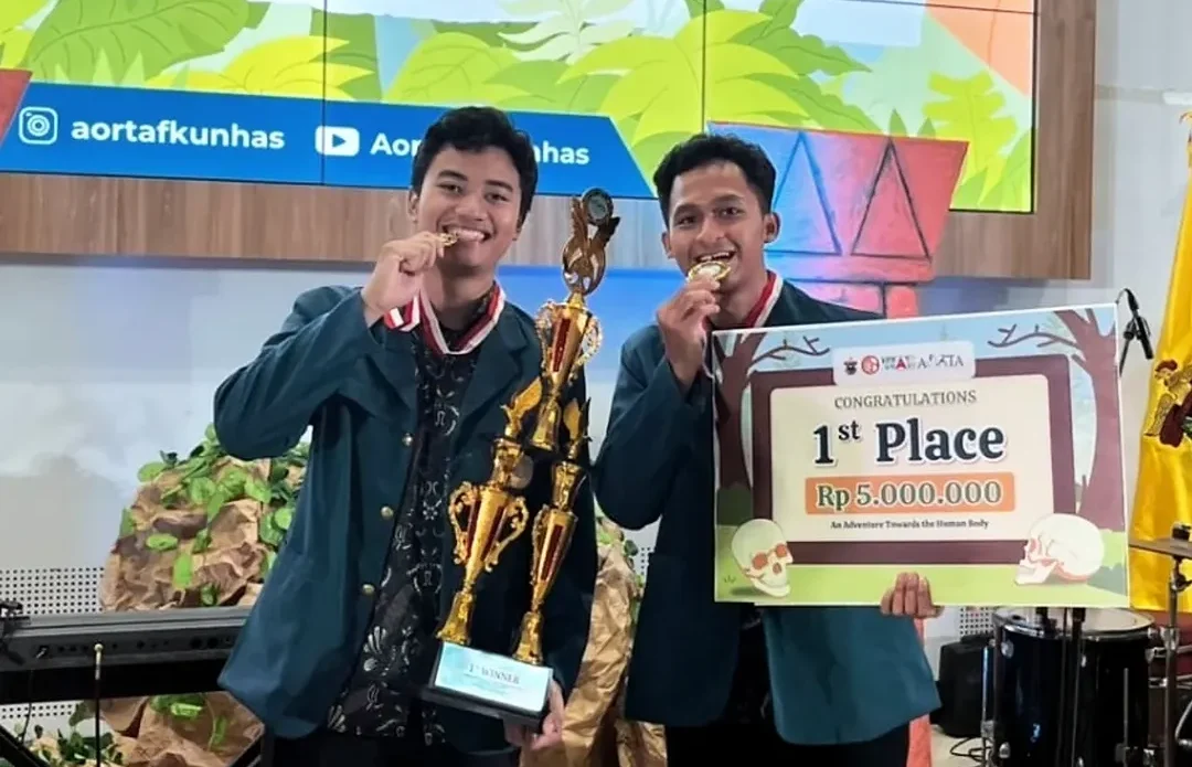 Delegasi FK UNAIR Raih Juara 1 Dalam Olimpiade Anatomi Nasional AORTA 2025