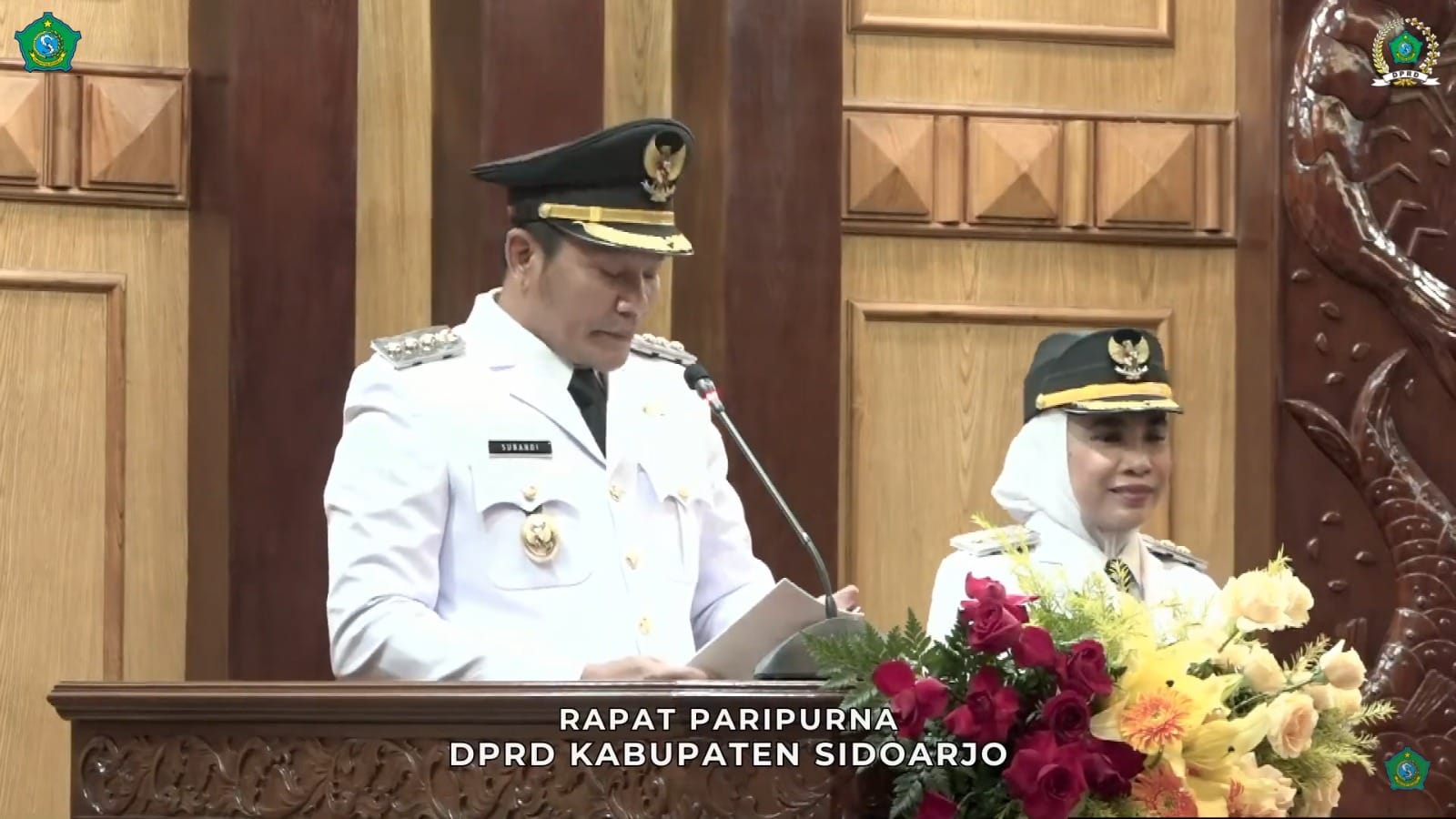 Sidang Paripurna DPRD Penyampaian Visi Misi Bupati Dan Wakil Bupati Sidoarjo