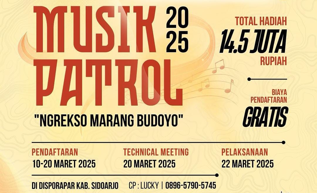 Pemkab Sidoarjo Gelar Lomba Musik Patrol 2025 Ngrekso Marang Budoyo