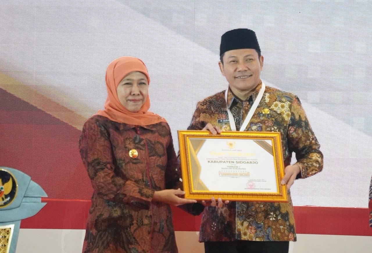 Sidoarjo Terpilih Sebagai Kabupaten Terbaik I Dalam Penghargaan Pembangunan Daerah Tahun 2025