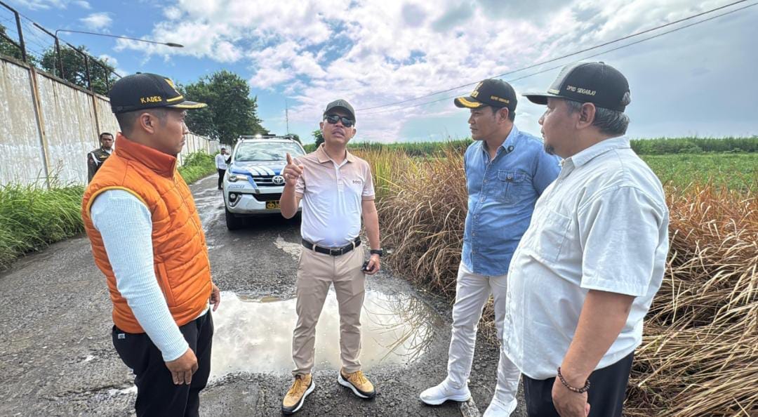 Pemkab Sidoarjo Akan Melakukan Betonisasi Jalan Desa Sebani Tahun Depan