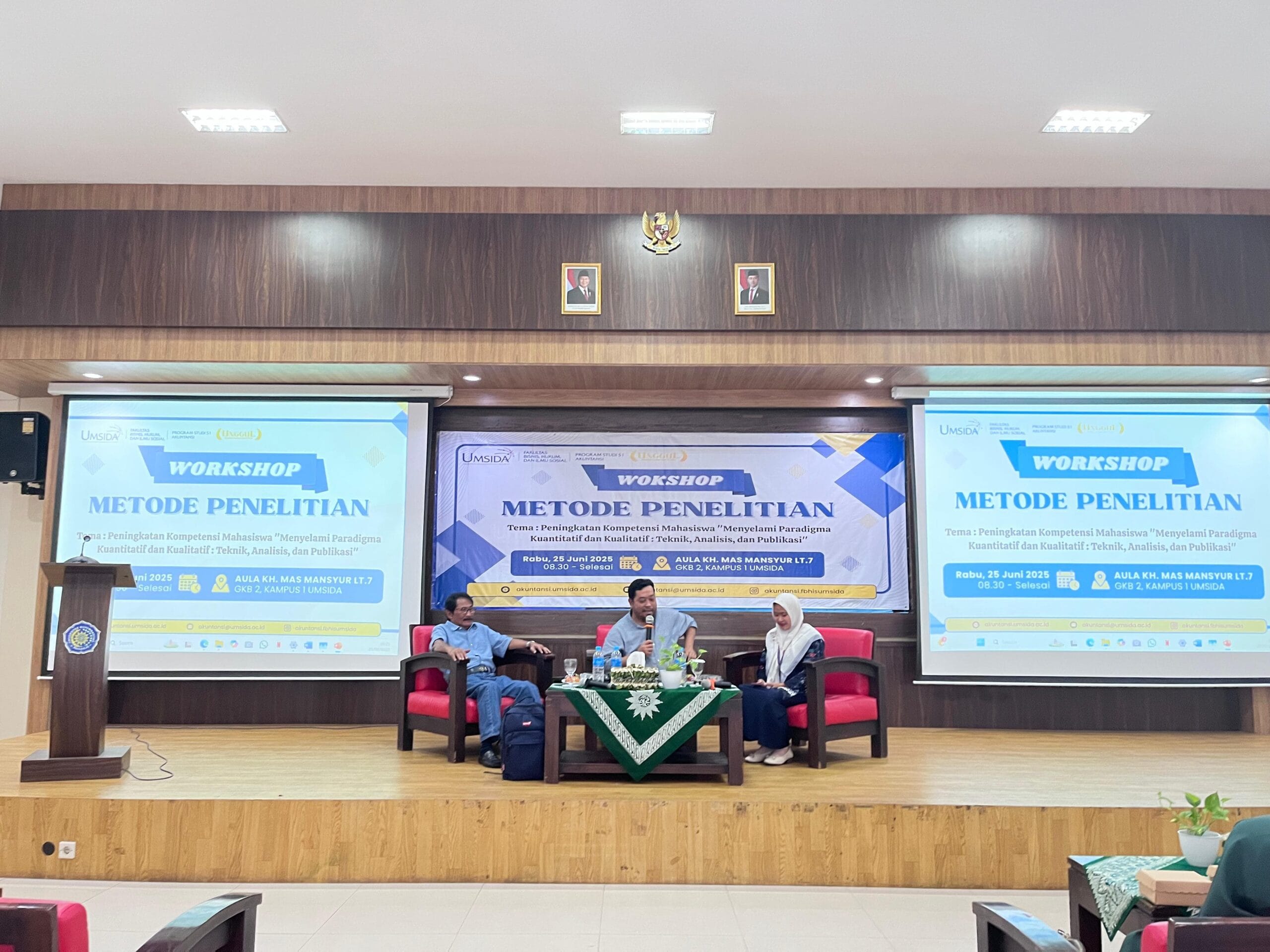 Workshop Metode Penelitian Peningkatan Kompetensi Mahasiswa Prodi Akuntansi Universitas Muhammadiyah Sidoarjo (UMSIDA)