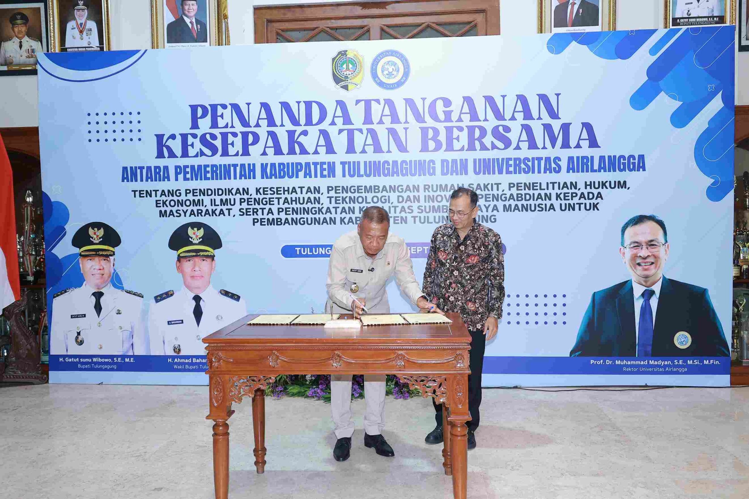 Hadirkan Dampak Nyata Bagi Masyarakat, UNAIR Dan Pemkab Tulungagung Jalin Kerja Sama Strategis