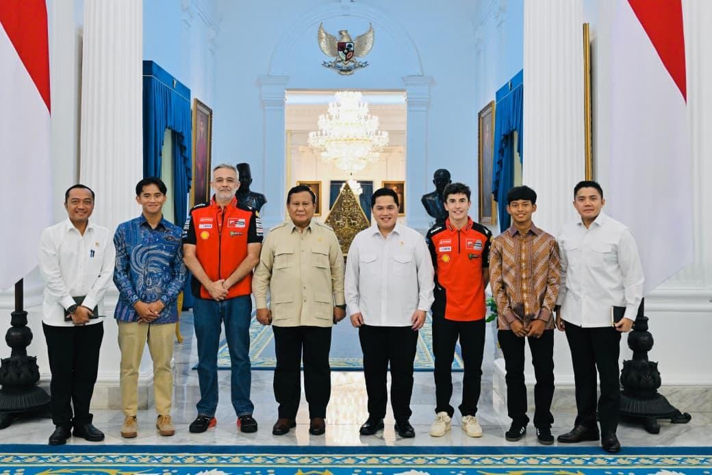 Presiden Menerima Kunjungan Juara Dunia MotoGP Dan Marc Marquez Menyatakan Mandalika Merupakan Sirkuit Terbaik