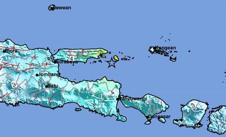 Gempabumi Guncang Tenggara Sumenep Yang Juga Dirasakan Di Banyuwangi, Surabaya Hingga Buleleng Bali