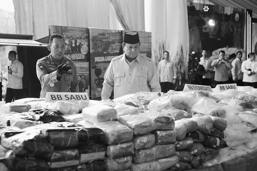 Presiden Musnahkan Barang Bukti 214,84 Ton Narkoba Senilai Rp29,37 Triliun Selama Setahun Periode Pemerintahan