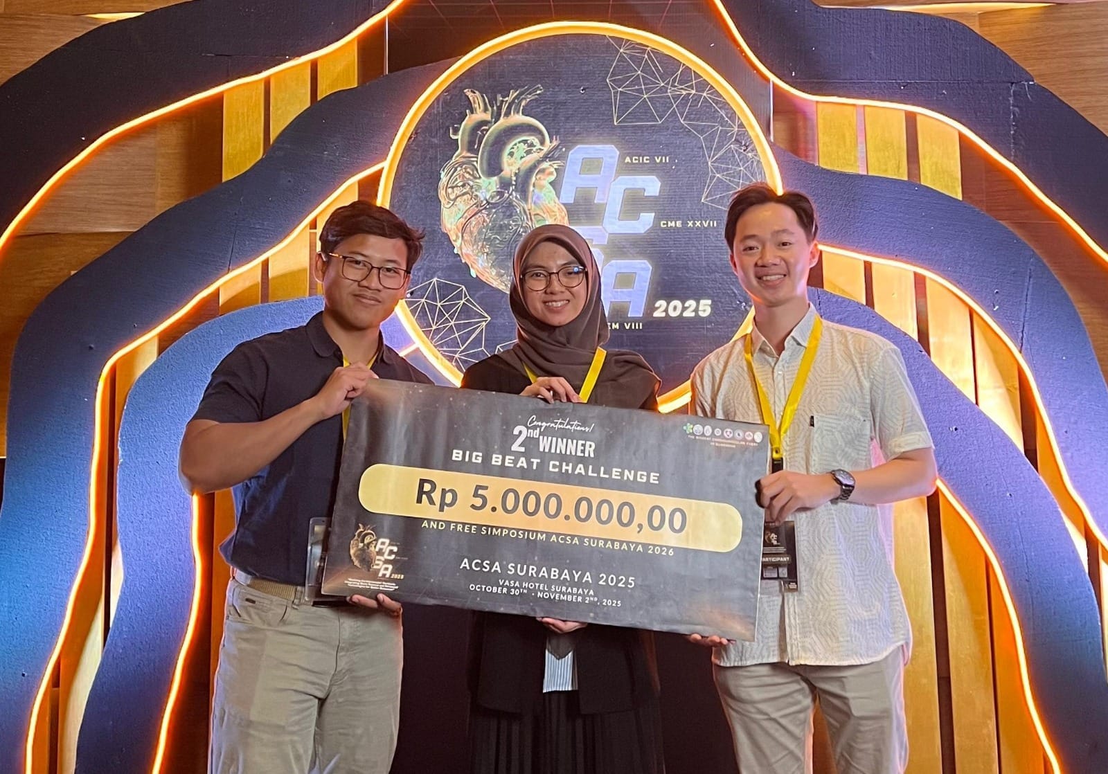 Kembali Ukir Prestasi Mahasiswa FK UNAIR Raih Juara 2 Big Beat Challenge Cardiology Nasional