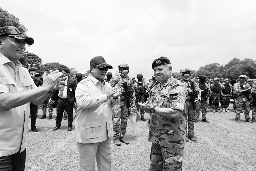 Presiden Prabowo Dan Raja Abdullah II ibn Al Hussein Saksikan Demonstrasi Drone Kolaborasi TNI–Angkatan Bersenjata Yordania