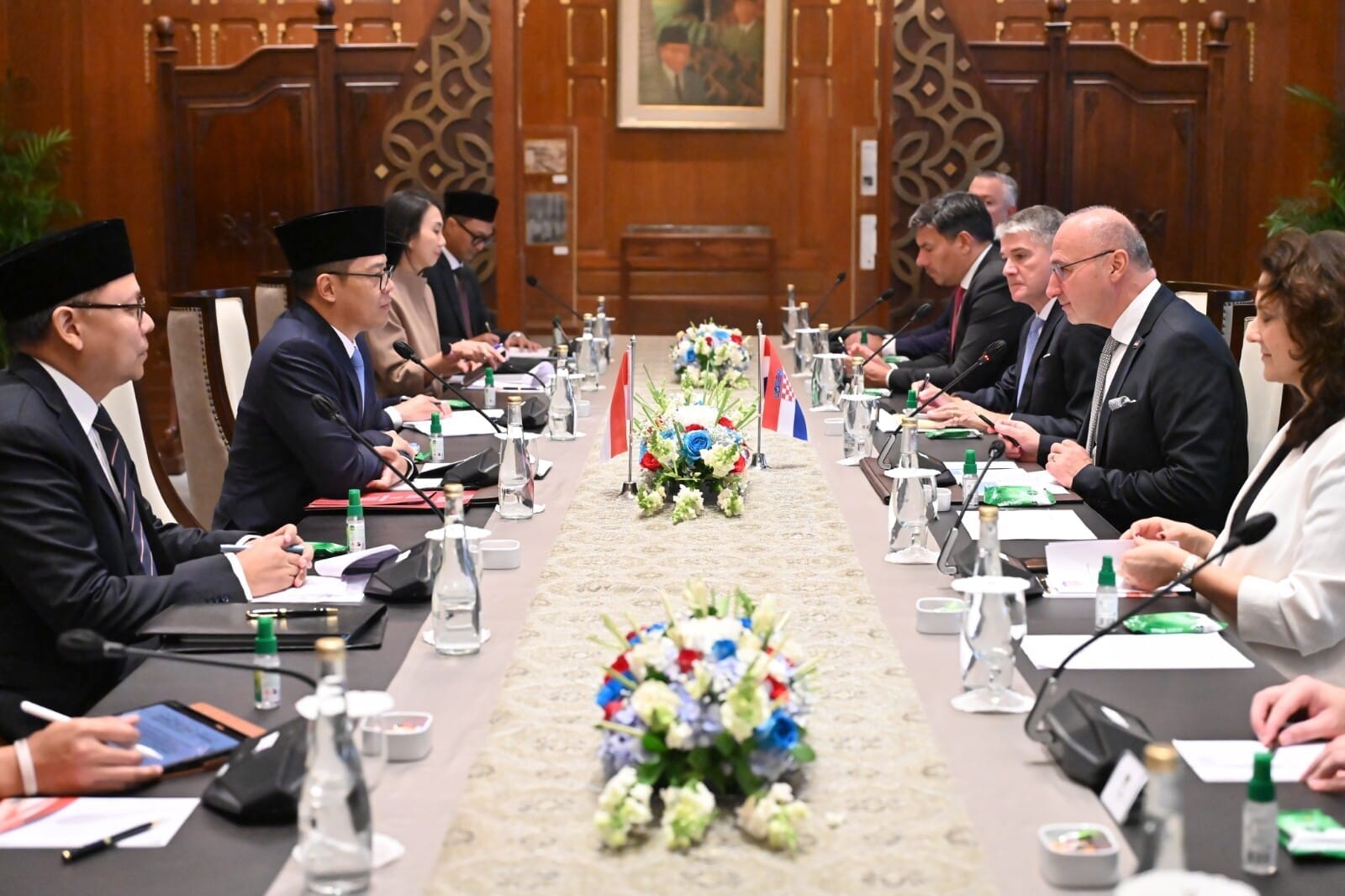 Menlu Sugiono Menerima Kunjungan Resmi Menlu Dan Urusan Eropa Republik Kroasia