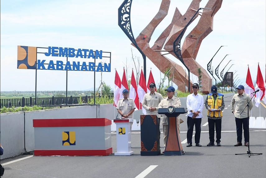 Presiden Resmikan Jembatan Kabanaran Dan 4 Proyek Infrastruktur Konektivitas Lainnya Senilai Rp1,97 T