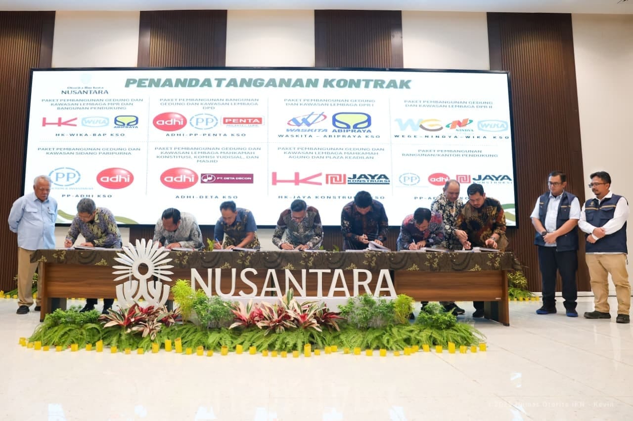 Delapan Kontrak Resmi Ditandangani Pembangunan Kawasan Legislatif dan Yudikatif IKN Dimulai