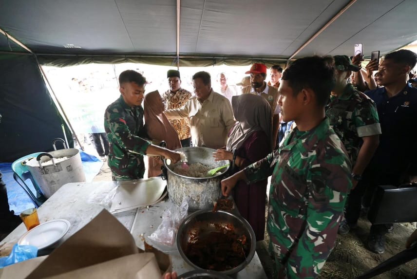 Presiden Prabowo Pastikan Pangan Aman Dan Percepatan Perbaikan Infrastruktur Di Aceh