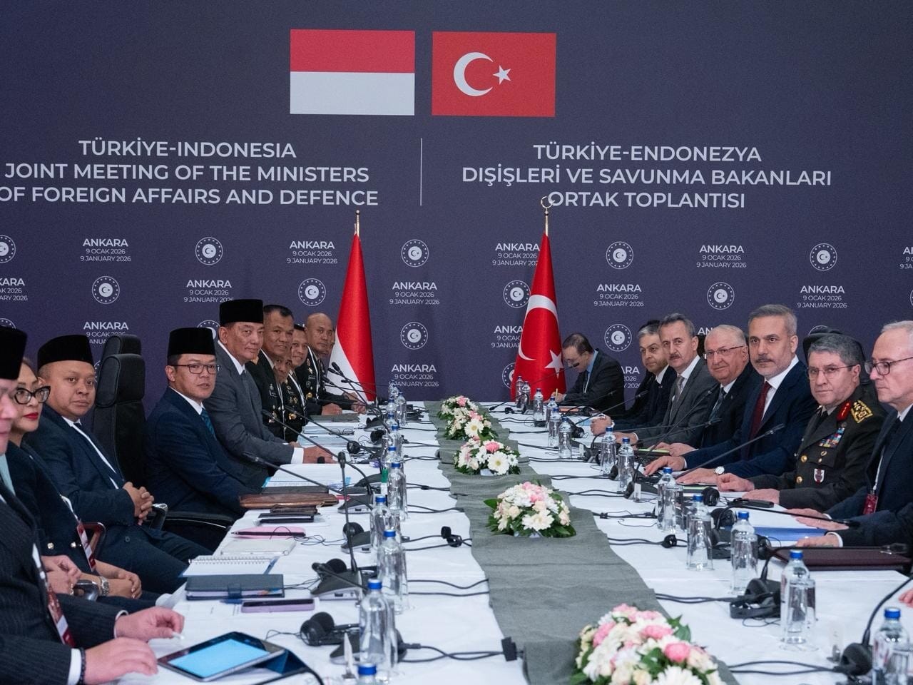 Tegaskan Penguatan Kemitraan Strategis Indonesia-Türkiye Luncurkan Pertemuan 2+2 Menlu-Menhan