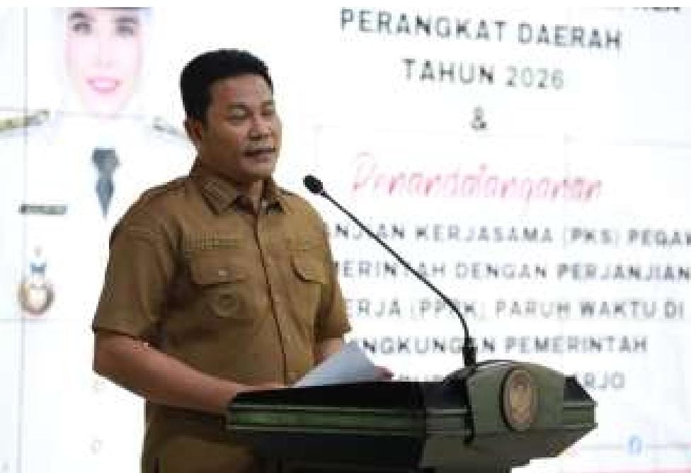 Penyerahan Perjanjian Kinerja KPD Tahun 2026 Dan Penandatanganan PKS Pegawai Dengan Perjanjian Kinerja (PPPK) Di Pemkab Sidoarjo