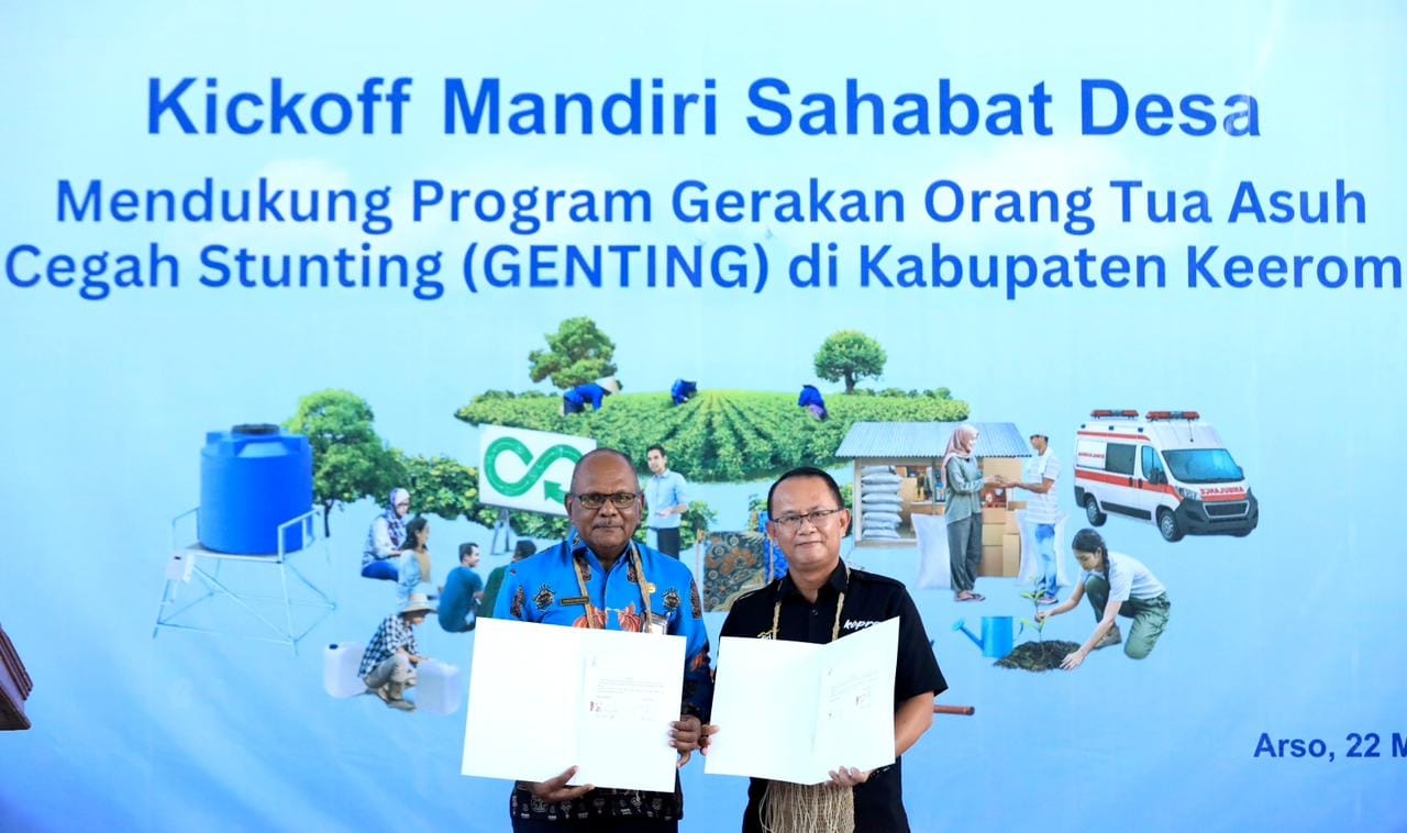 Bank Mandiri Perluas Akses Gizi Dan Air Bersih Guna Mendukung Penurunan Stunting Melalui Mandiri Sahabat Desa