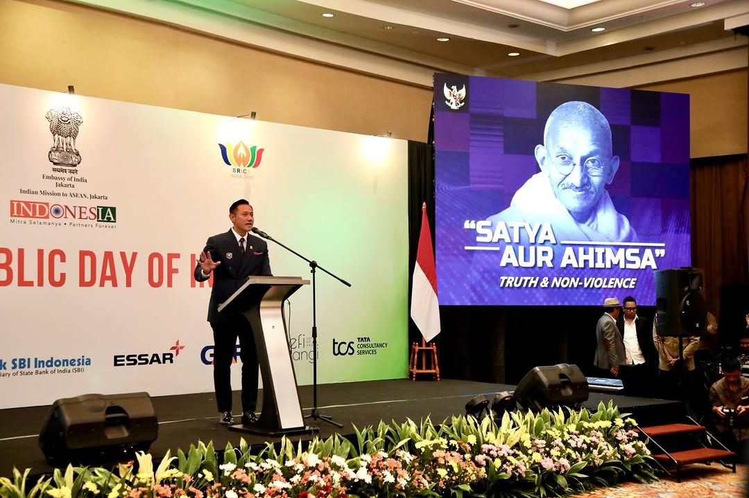 Hadiri Peringatan India National Day Menko AHY Dorong Kemitraan Indonesia–India Berbasis Infrastruktur Dan Konektivitas Berkelanjutan