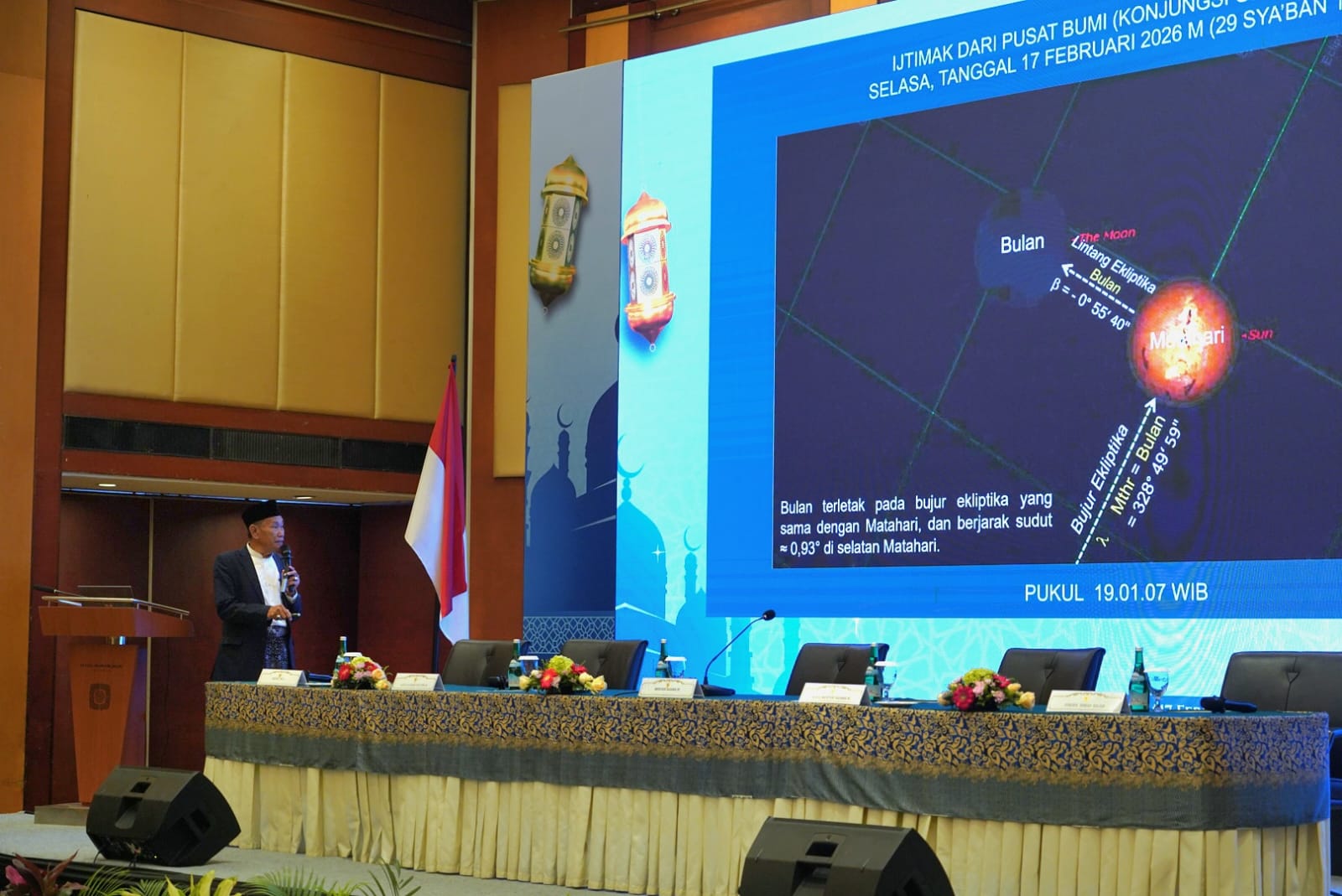 Posisi Hilal Menjelang Awal Ramadan 1447 Hijriah Pada 17 Februari 2026 Masih Berada Di Bawah Ufuk