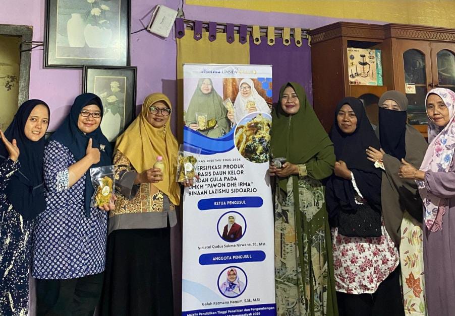 UMSIDA Dorong Diversifikasi Olahan Daun Kelor Rendah Gula Pada UMKM Pawon Dhe Irma