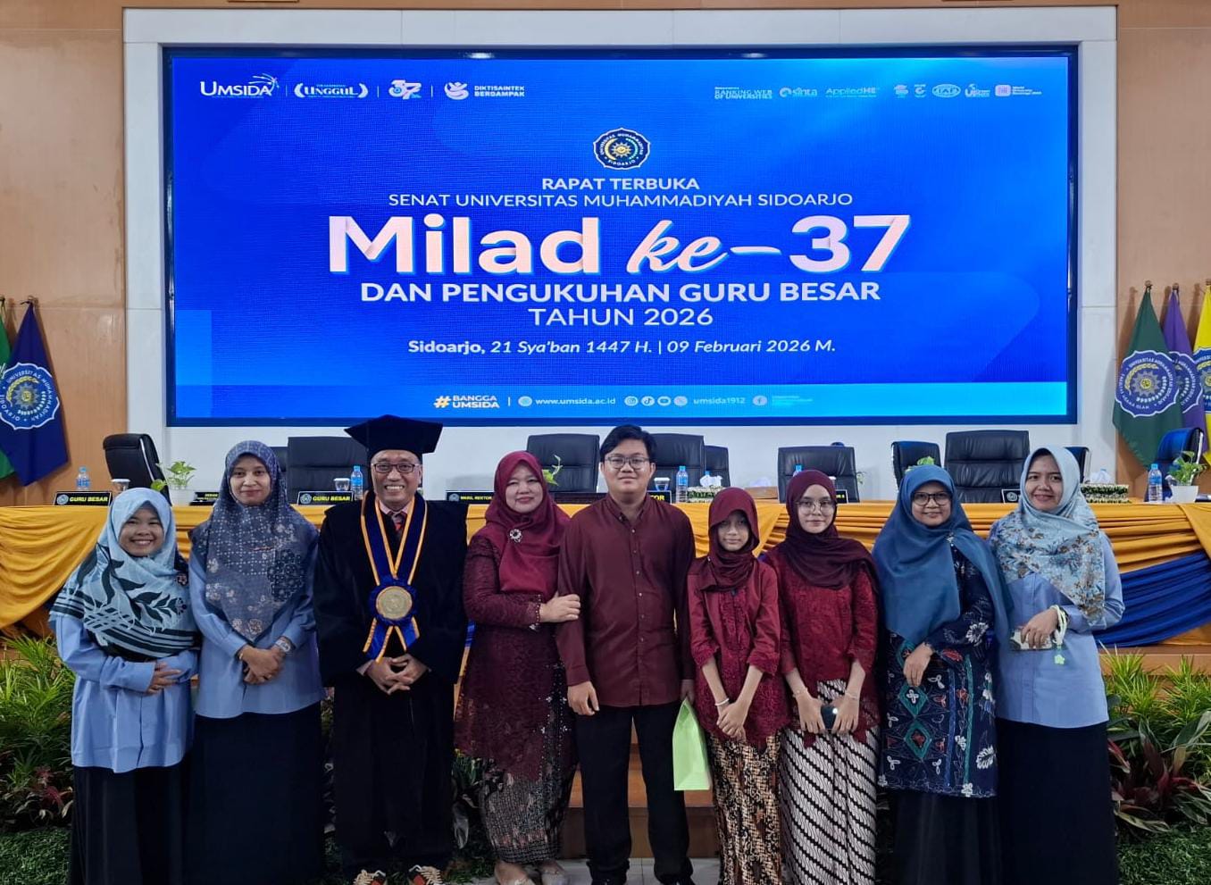 Pengukuhan Gubes UMSIDA, Bupati Tegaskan Komitmen Pemkab Sidoarjo Bersinergi Dengan Dunia Pendidikan