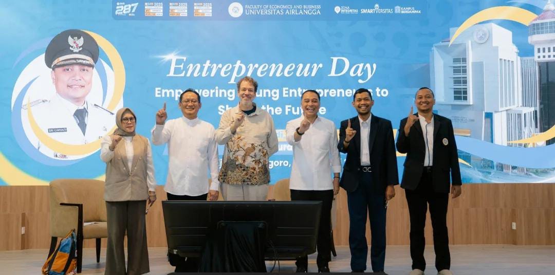 Tegaskan Komitmen Cetak Entrepreneur Muda Berdaya Saing Global FEB UNAIR Gandeng Wali Kota Surabaya Dan Duta Besar Swedia