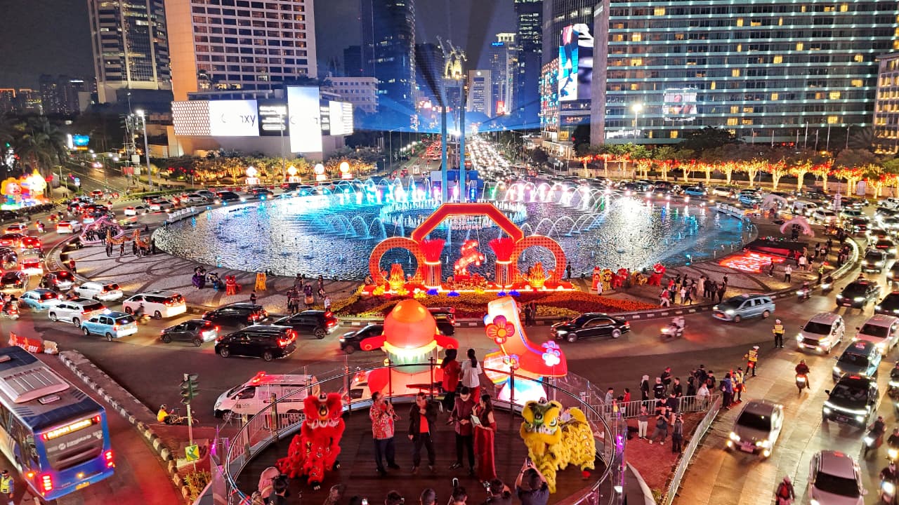 Sambut Imlek 2026 Pemprov DKI Jakarta Gelar Festival Imlek Di Kawasan Bundaran HI