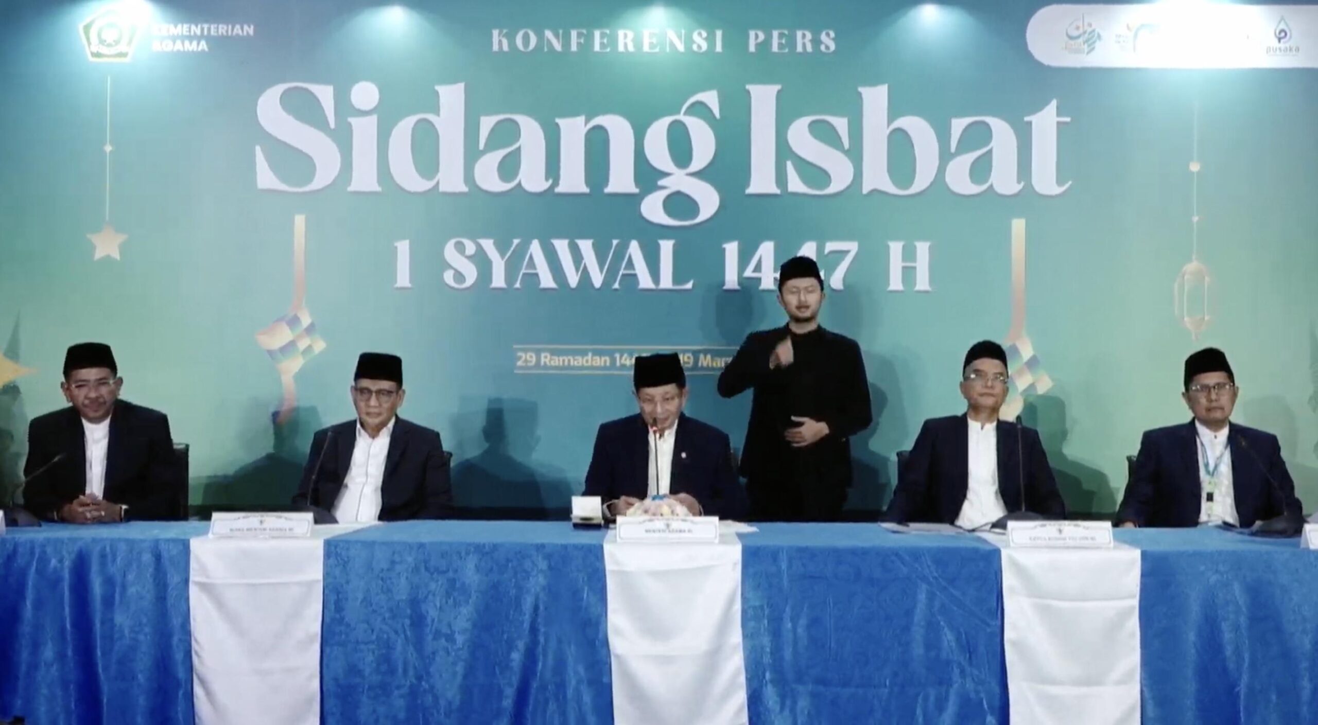 Keputusan Sidang Isbat Menetapkan 1 Syawal 1447 Hijriah/2026 Masehi Pada Sabtu 21 Maret 2026