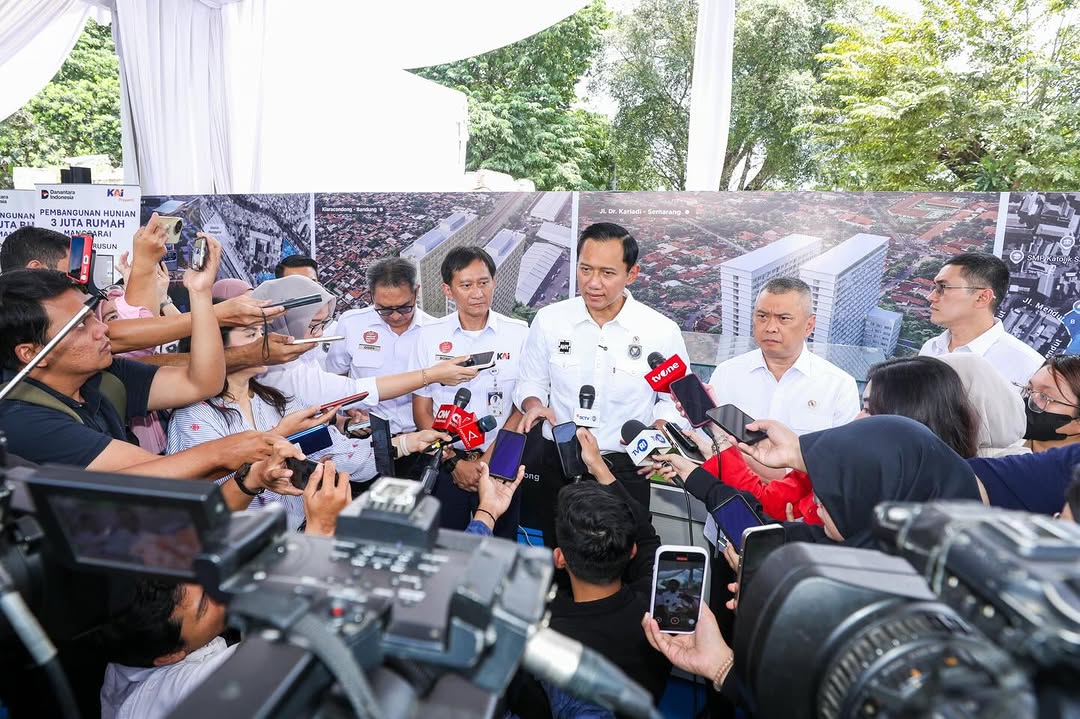 Menko AHY Dukung Pengembangan Hunian Terintegrasi Di Kawasan Stasiun Percepat Program 3 Juta Rumah Untuk Rakyat