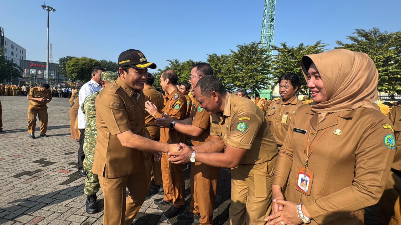 Bupati Sidoarjo Ingatkan Kedisiplinan Dan Empati Dalam Pelayanan Saat Halal Bihalal Bareng ASN