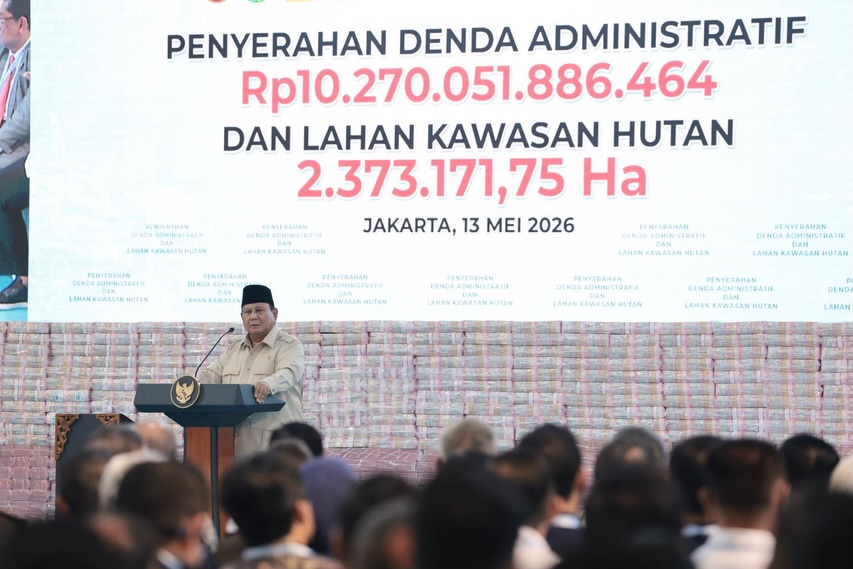 Presiden Prabowo Saksikan Penyerahan Rp10,27 Triliun Dan 2,37 Juta Hektare Kawasan Hutan Kembali Ke Negara