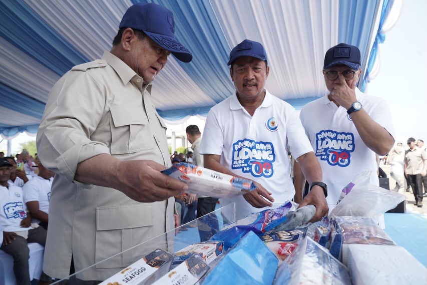 Dengan Potensi Tembus Rp134,4 Miliar Per Tahun, Presiden Prabowo Lakukan Panen Raya Udang Di BUBK Kebumen