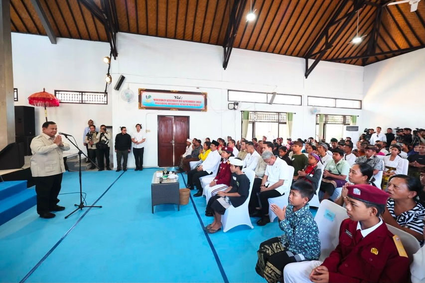 Presiden Prabowo Di SRMP 17 Tabanan Tegaskan Pendidikan Kunci Mewujudkan Kesejahteraan Rakyat Di Semua Bidang