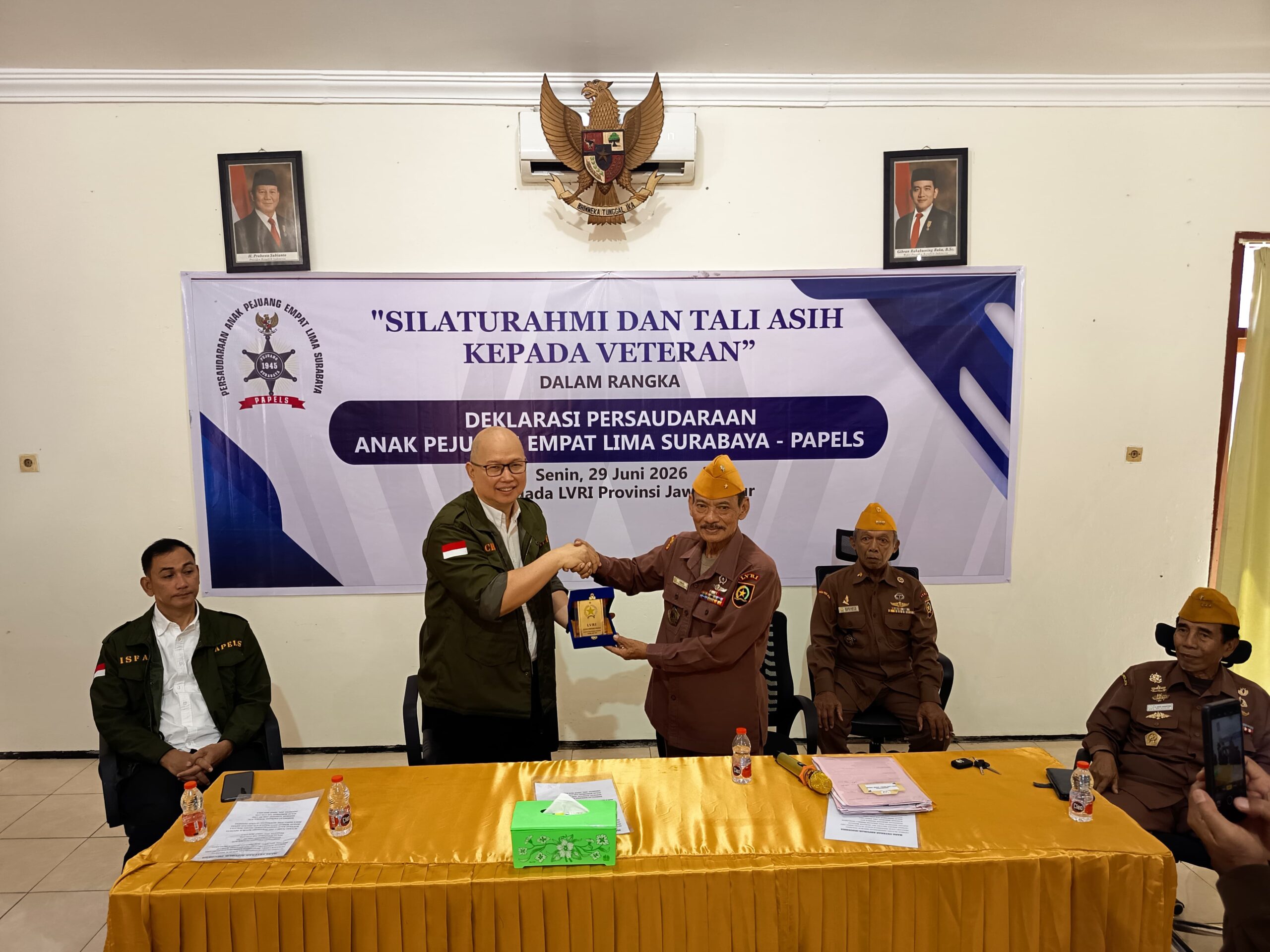 Satukan Putra-Putri Pejuang 45 Surabaya, Persaudaraan Anak Pejuang Empat Lima Surabaya (PAPELS) Lakukan Deklarasi