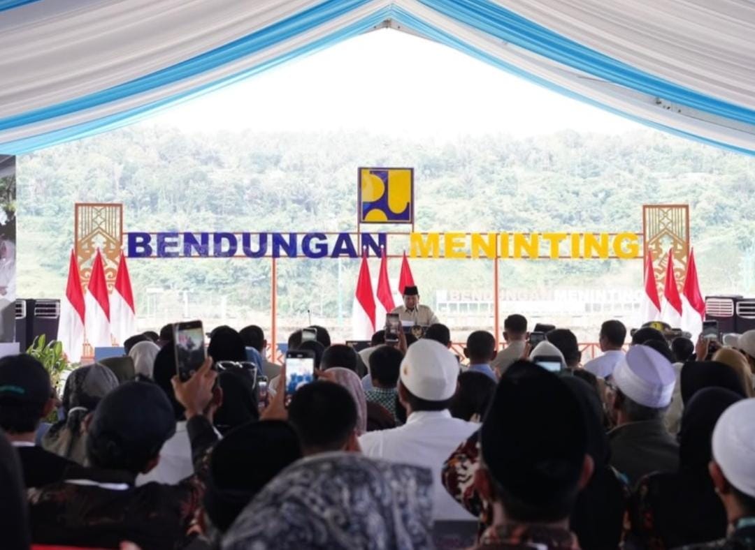 Presiden Prabowo Tegaskan Komitmen Mengabdi Pada Bangsa Dan Rakyat, Resmikan 5 Bendungan Layani Irigasi 39 Ribu Hektare