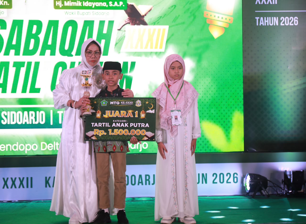 MTQ Ke-32 Tingkat Kab. Sidoarjo Diikuti Lebih Dari 520 Peserta Dan Kec. Gedangan Sebagai Juara Umum